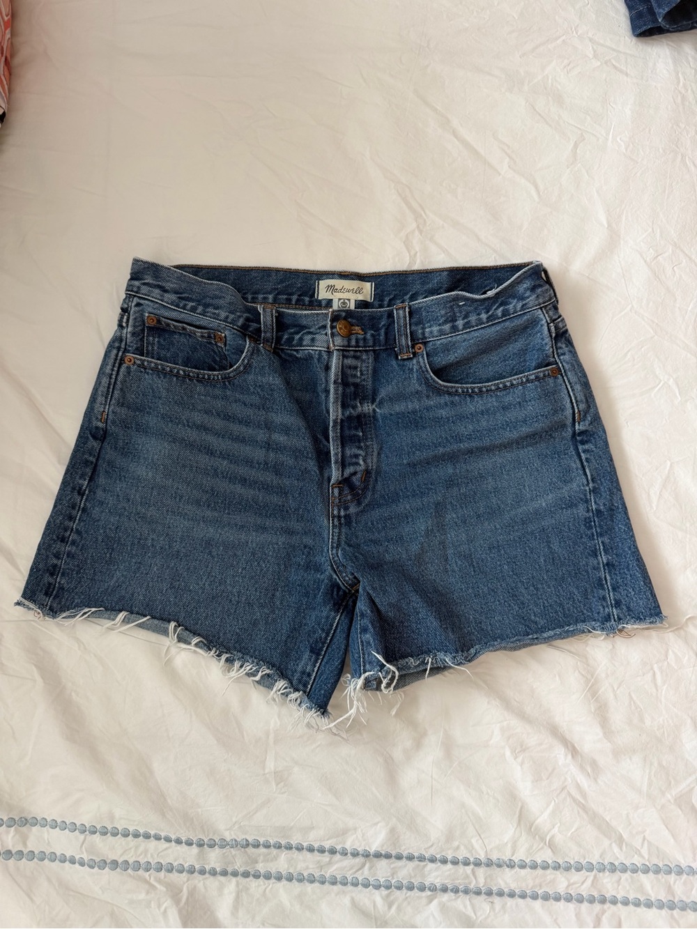Madewell Bryn Long Short Denim Jean Shorts